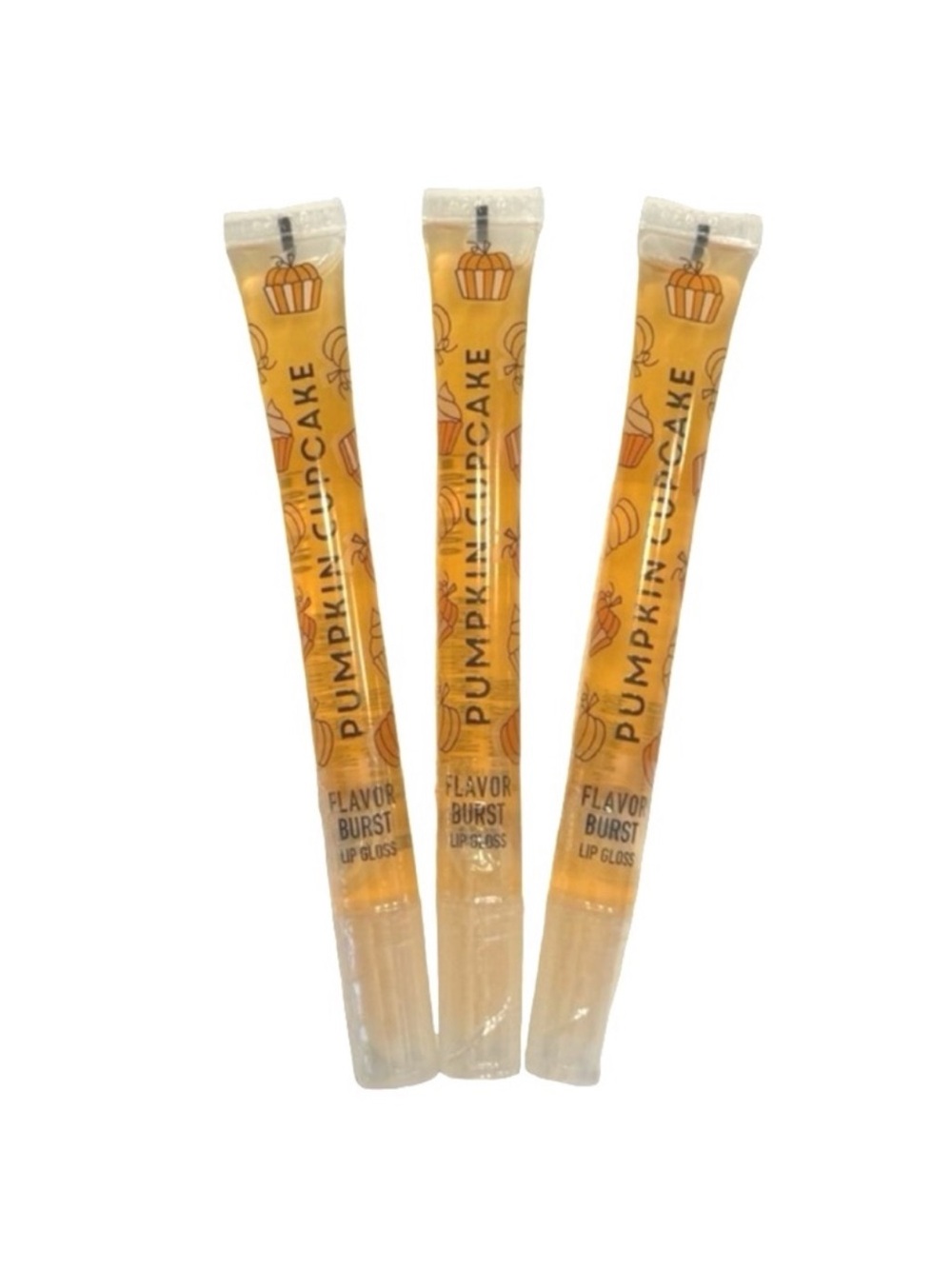 3 Pumpkin Cupcake Lip Gloss